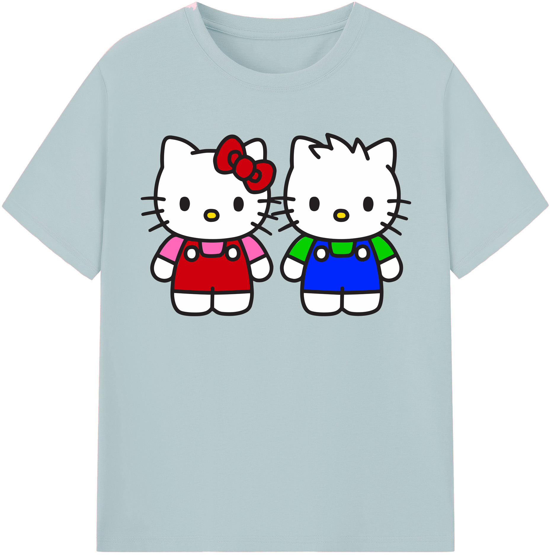 （画像用） Hello Kitty ハローキティ 綿100％半袖Tシャツ（フロントプリント）